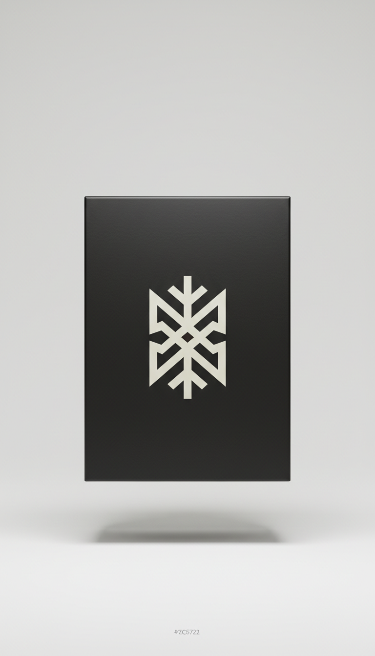 Matte Black Box with Bold White Branding